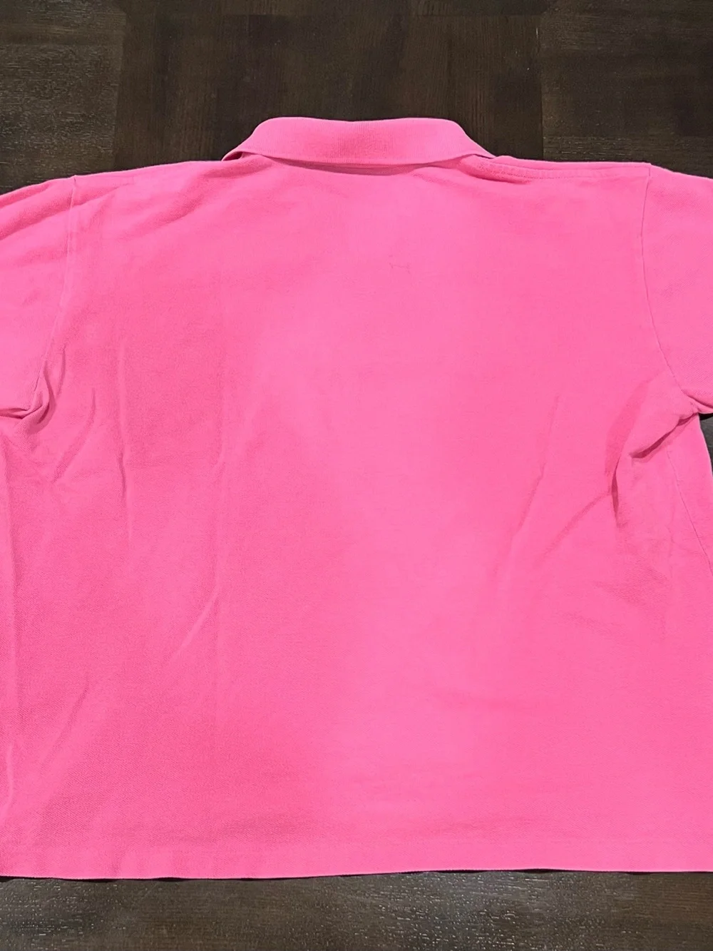 Ralph Lauren Vintage Pink Solid Cotton Knit Short Sleeve Logo Polo Shirt Men’s L